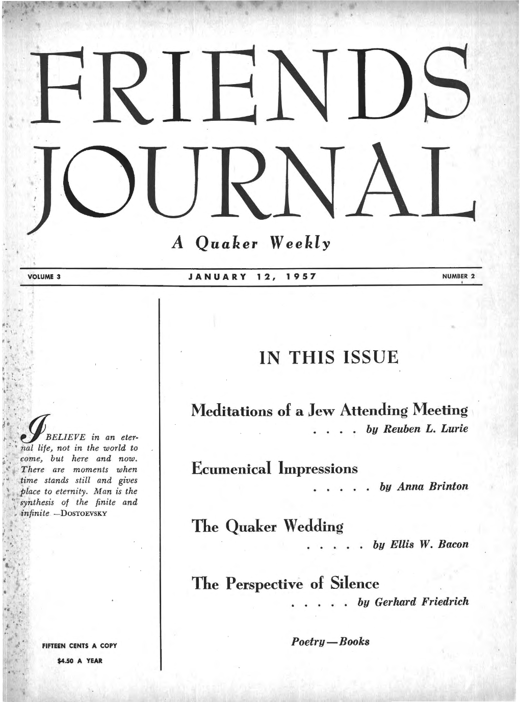 Archived Issue of Friends Journal