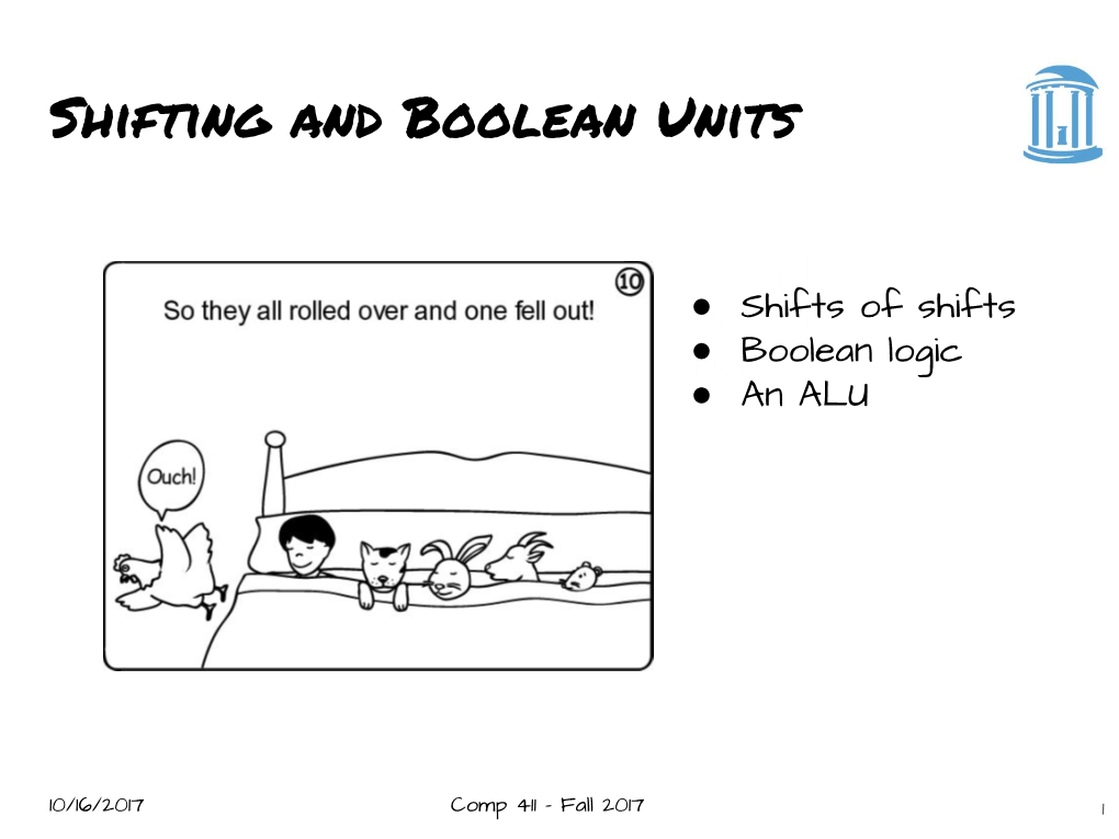 Shifting and Logic Units