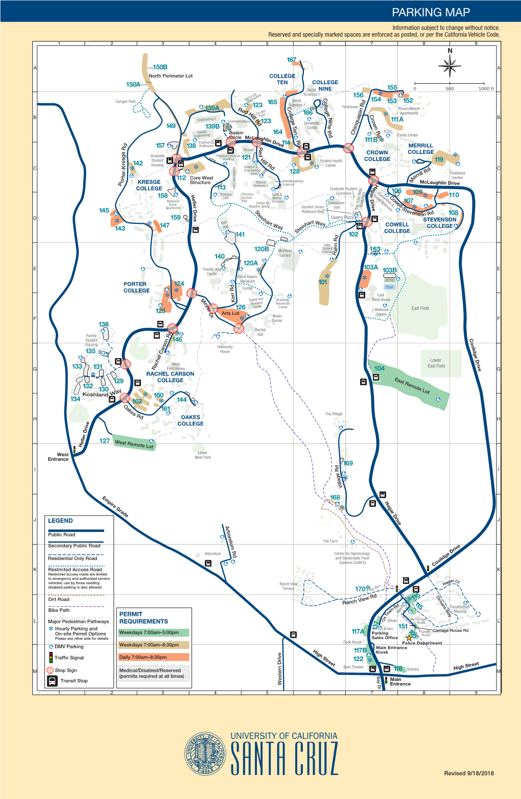 PARKING MAP Information Subject to Change Without Notice