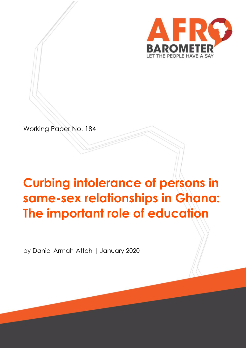 Curbing Intolerance of Persons in Same-Sex Relationships in Ghana