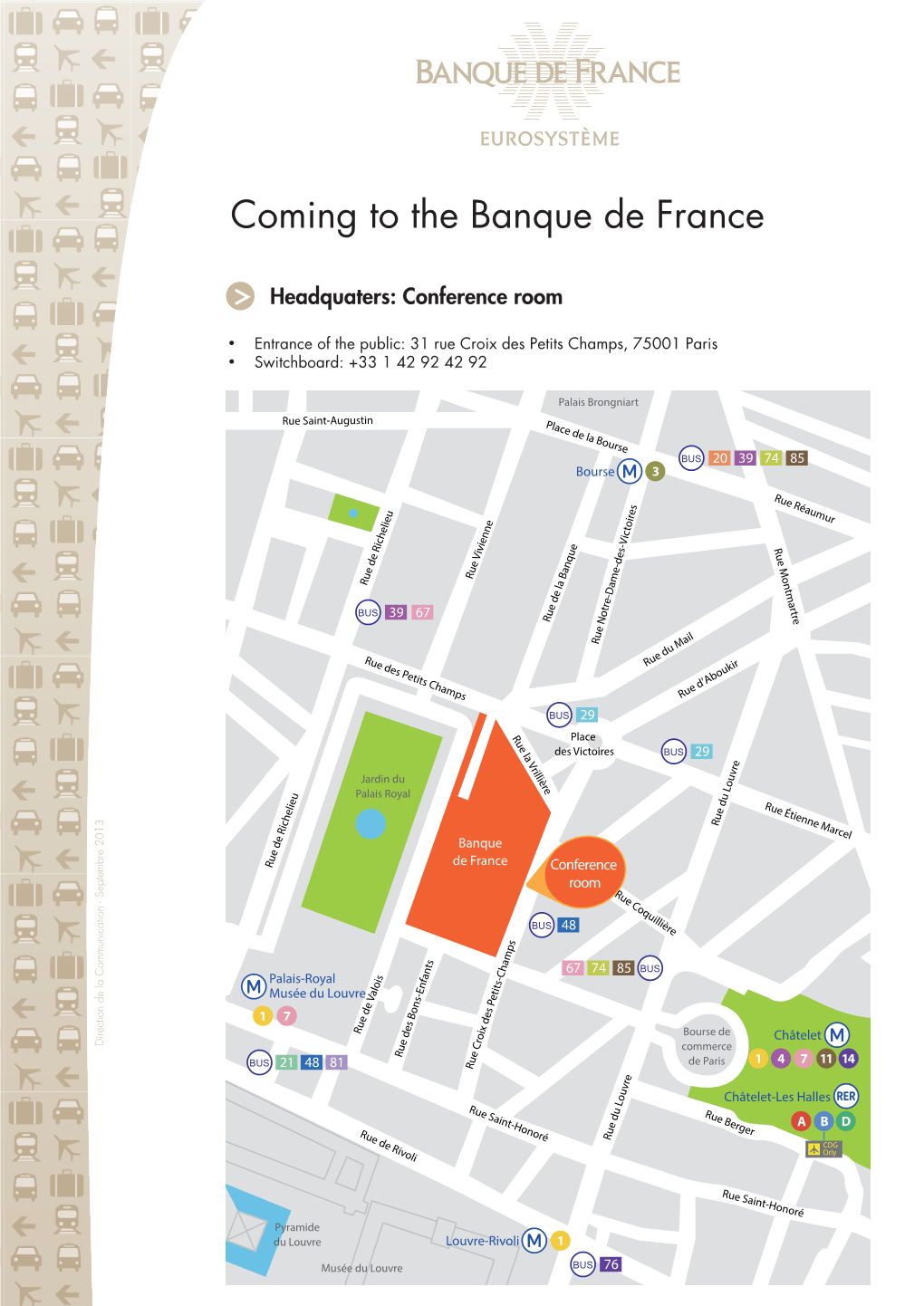 Coming to the Banque De France