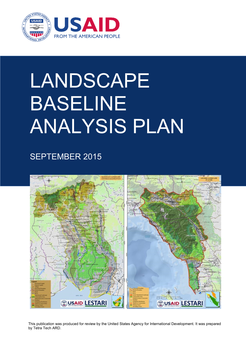 Landscape Baseline Analysis Plan