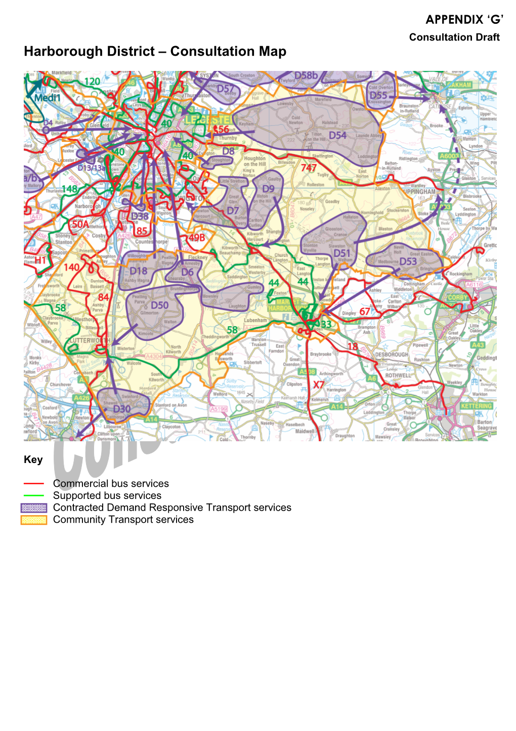 Harborough District – Consultation Map