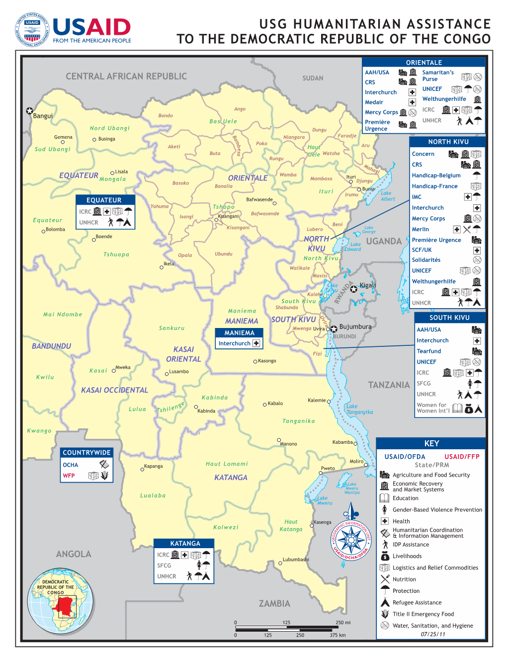 Usg Humanitarian Assistance to the Democratic Republic of the Congo