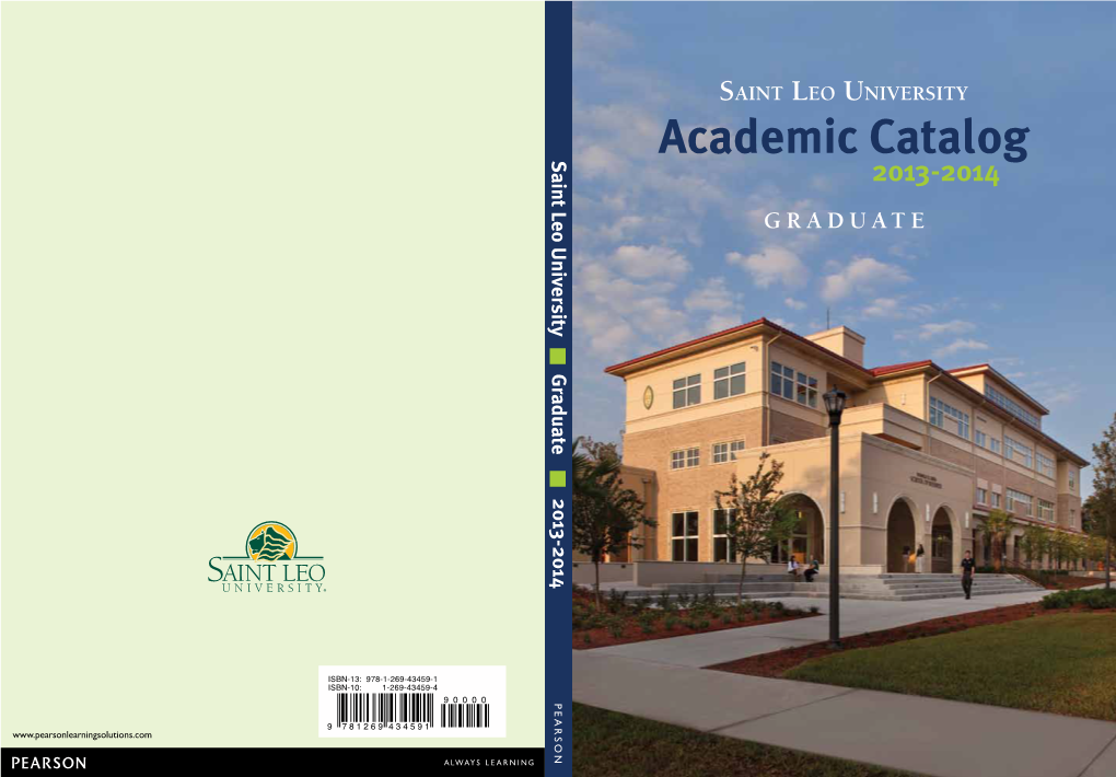 2013-2014 Graduate Academic Catalog