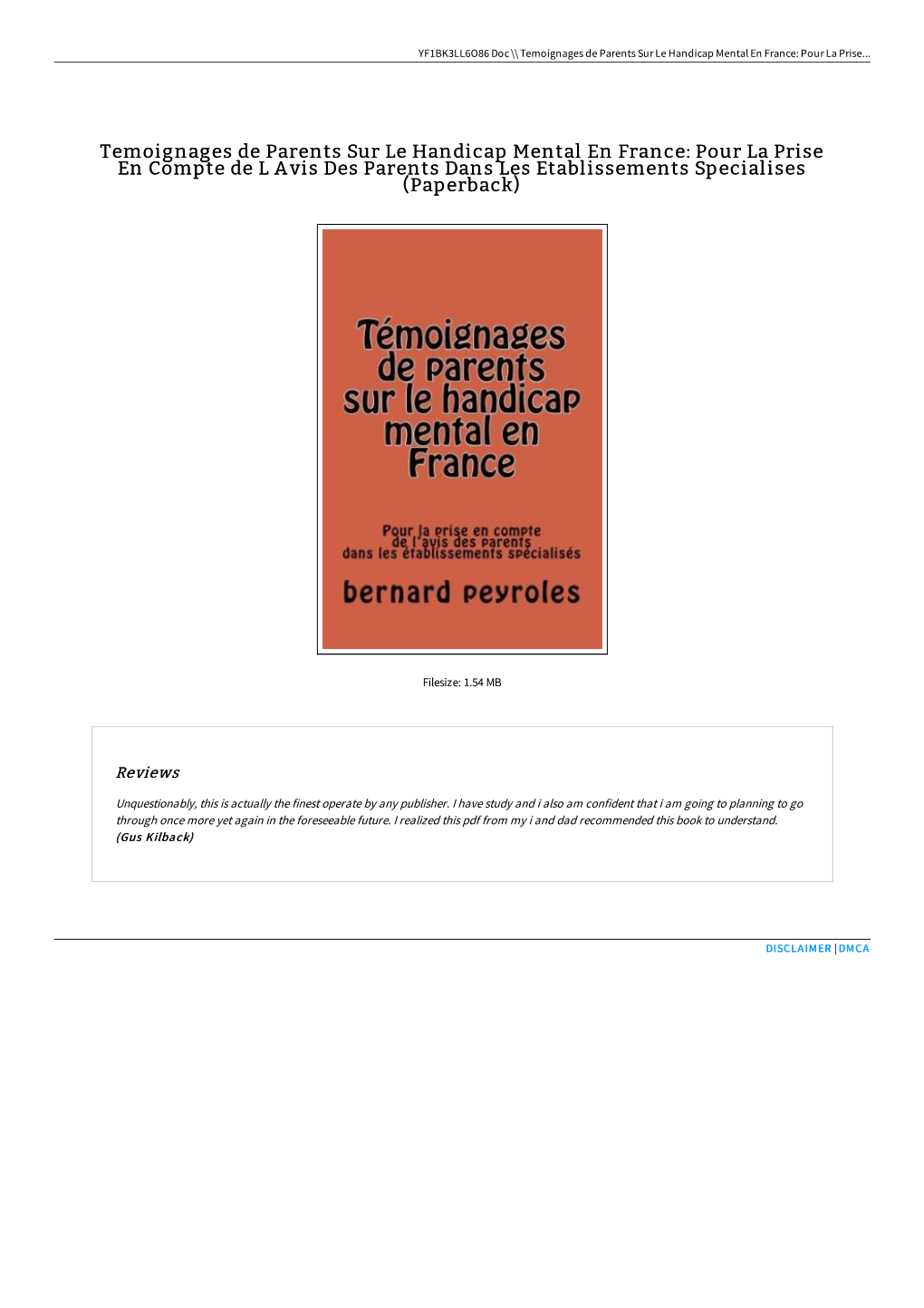 Read PDF Temoignages De Parents Sur Le Handicap