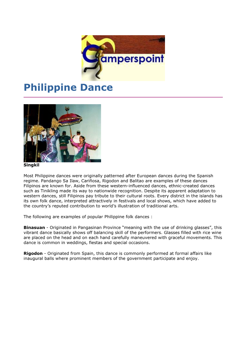 Philippine Dance
