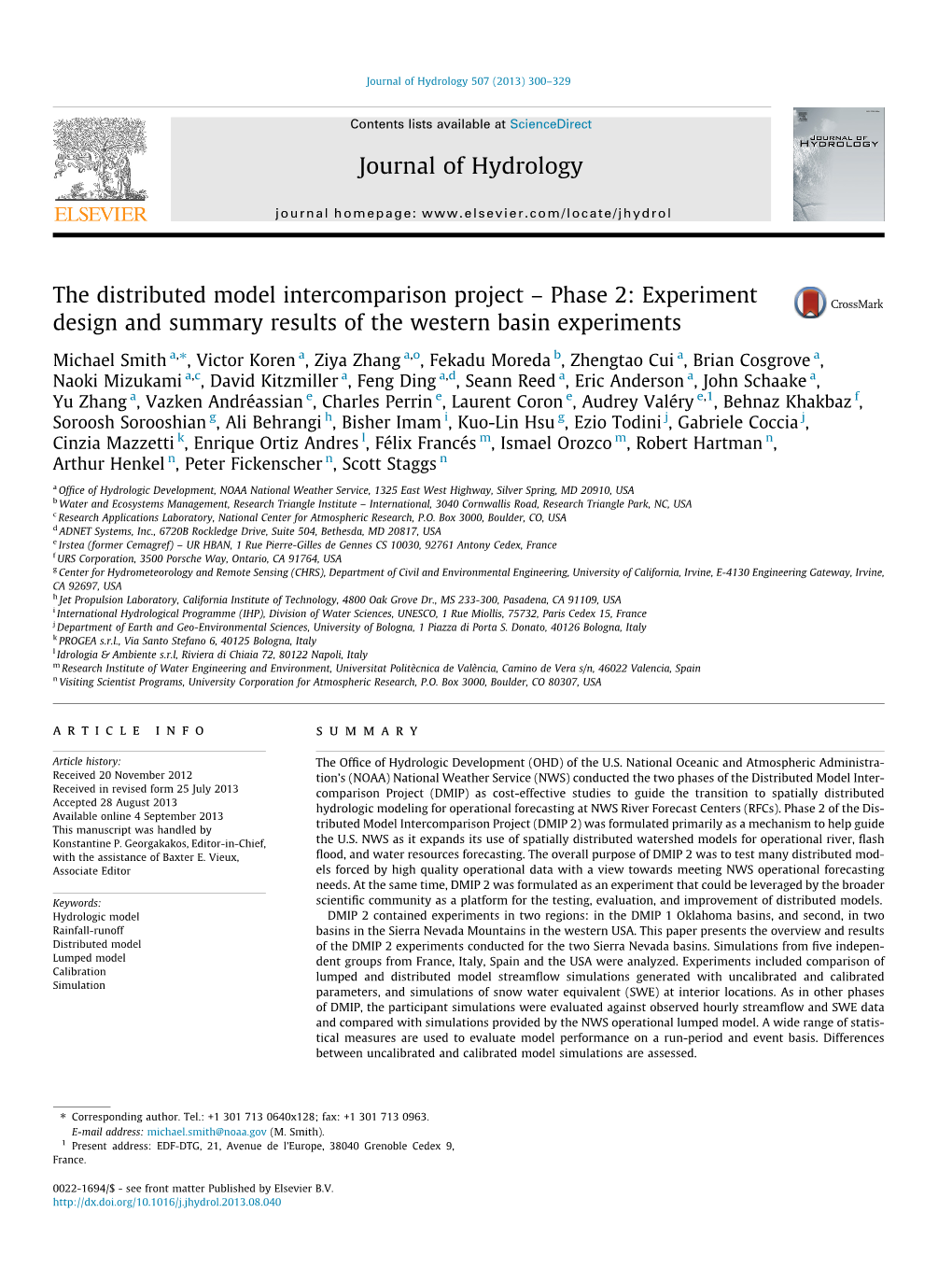 The Distributed Model Intercomparison Project Â€“ Phase 2: Experiment