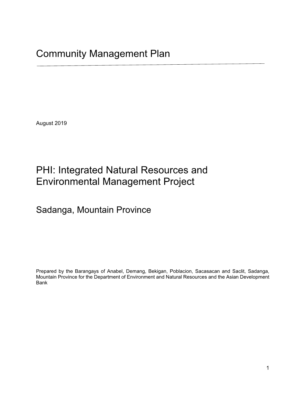 Integrated Natural Resources and Environmental Management Project