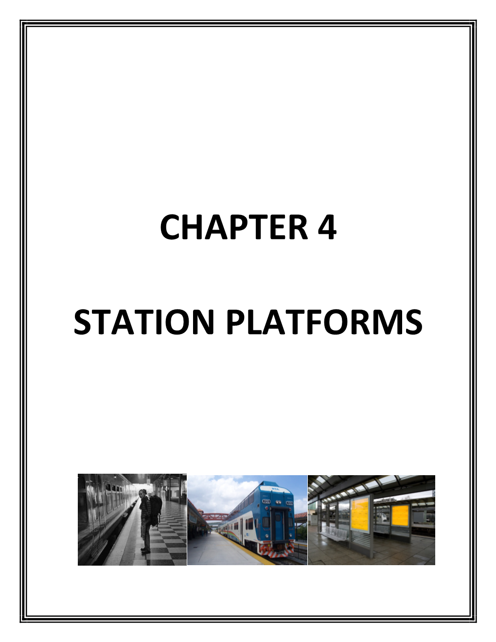 Chapter 4 Station Platforms