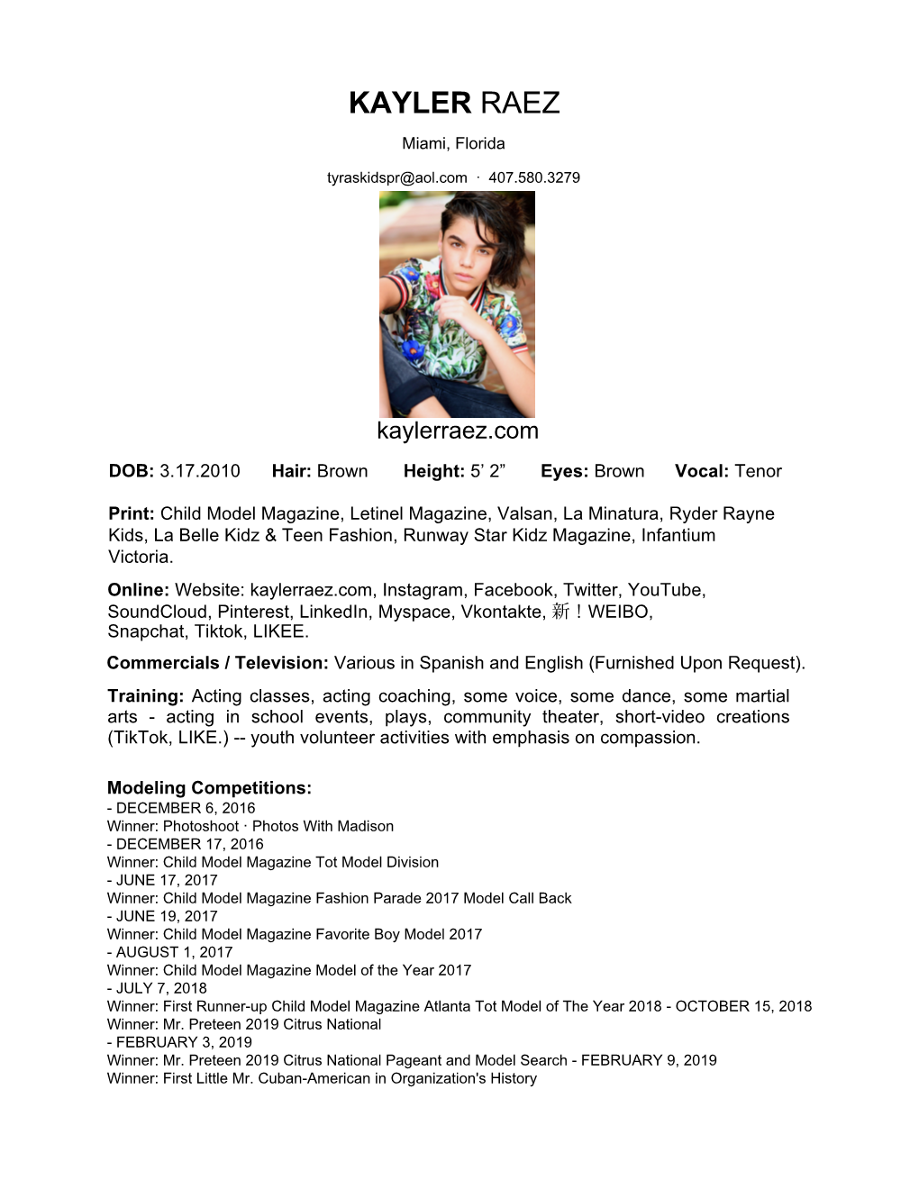 KAYLER-RAEZ-RESUME-2021 (Pdf)