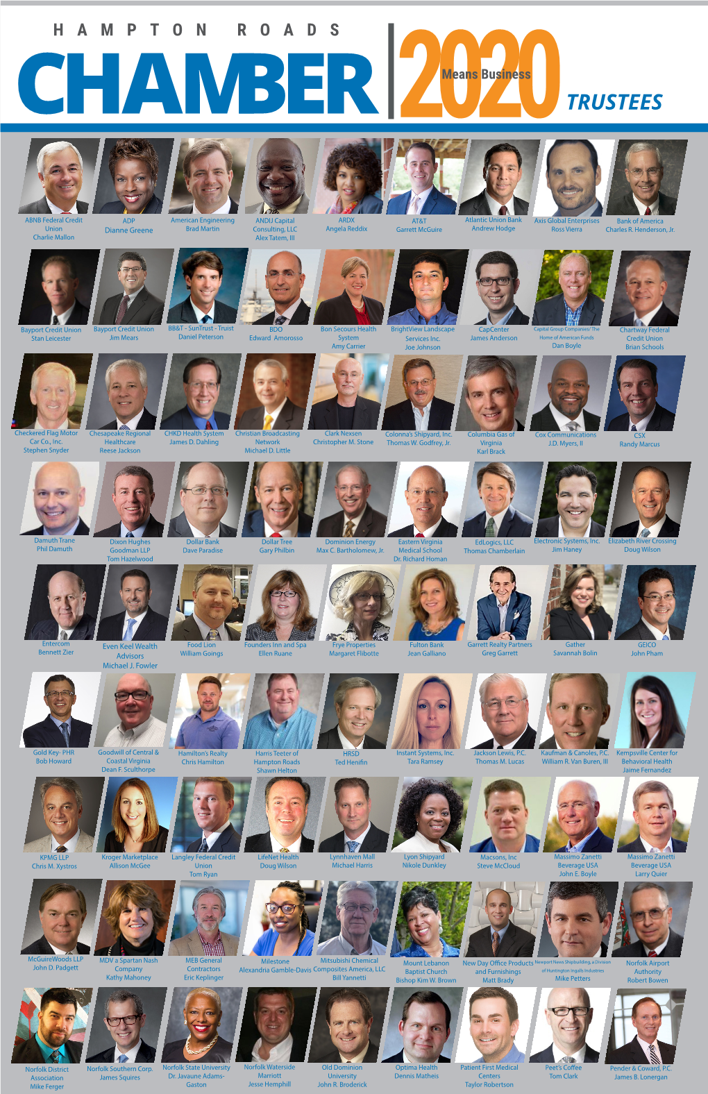 2020 Hampton Roads Chamber Trustees