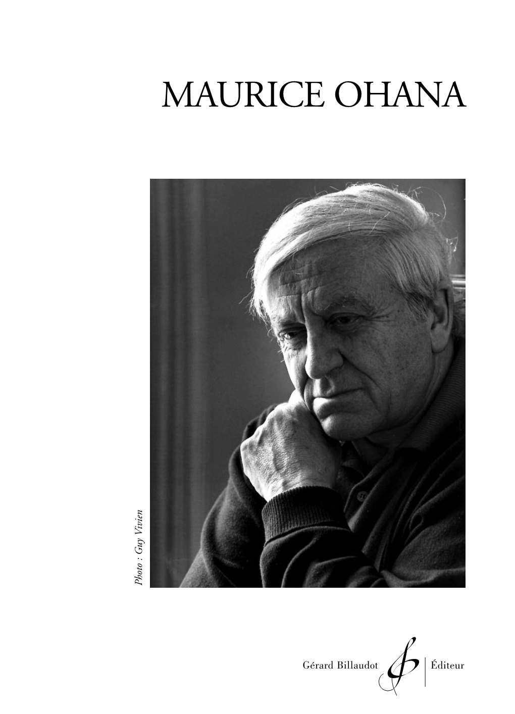 Catalogue Auteur De Maurice Ohana