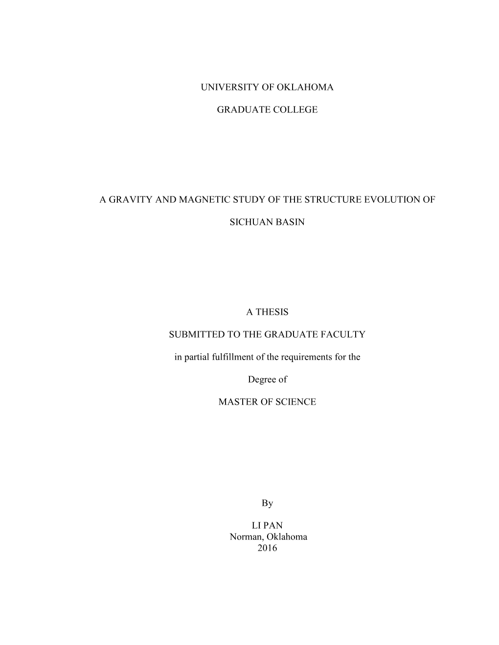 Li's Master Thesis