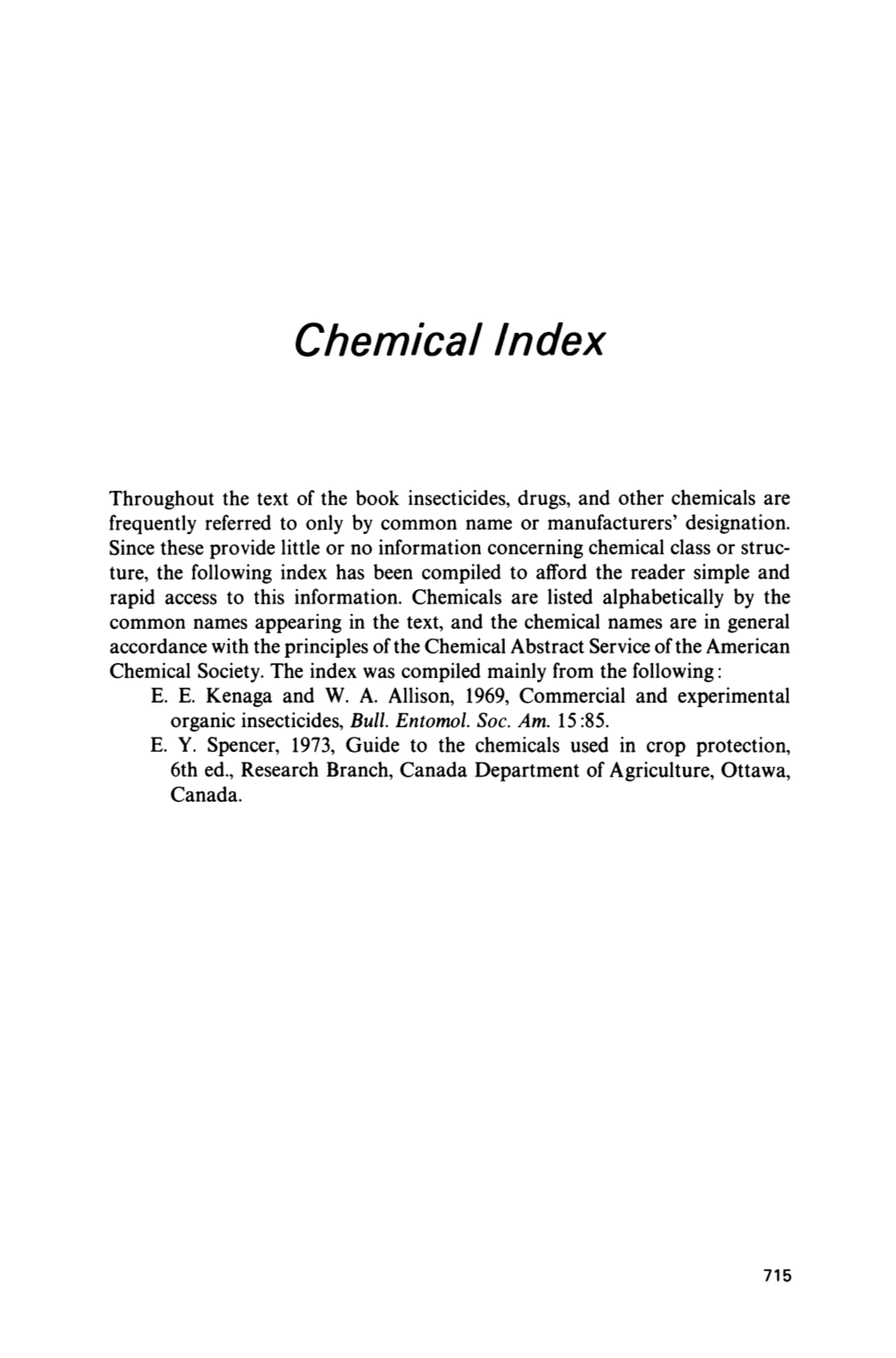 Chemical Index