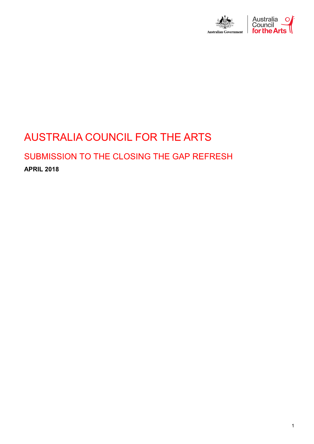 Australia Council Submission to The