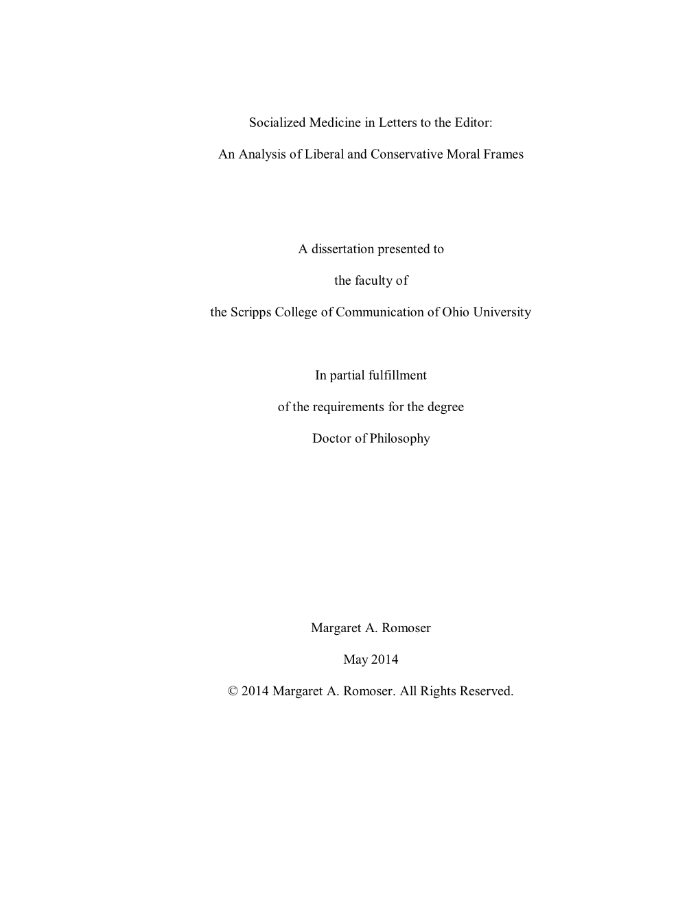 Socialized Medicine in Letters to the Editor: an Analysis of Liberal and Conservative