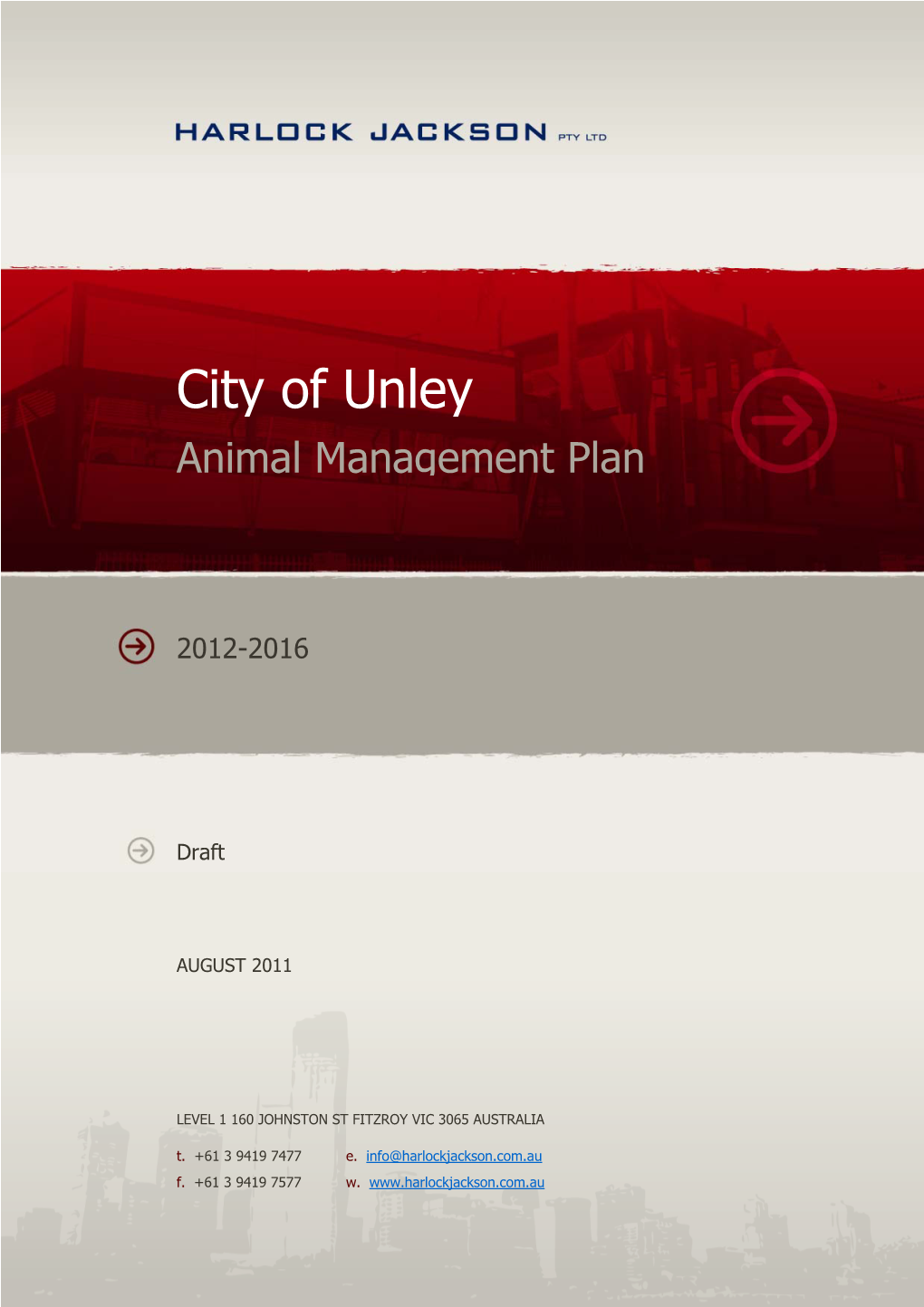 City of Unley Animal Management Plan