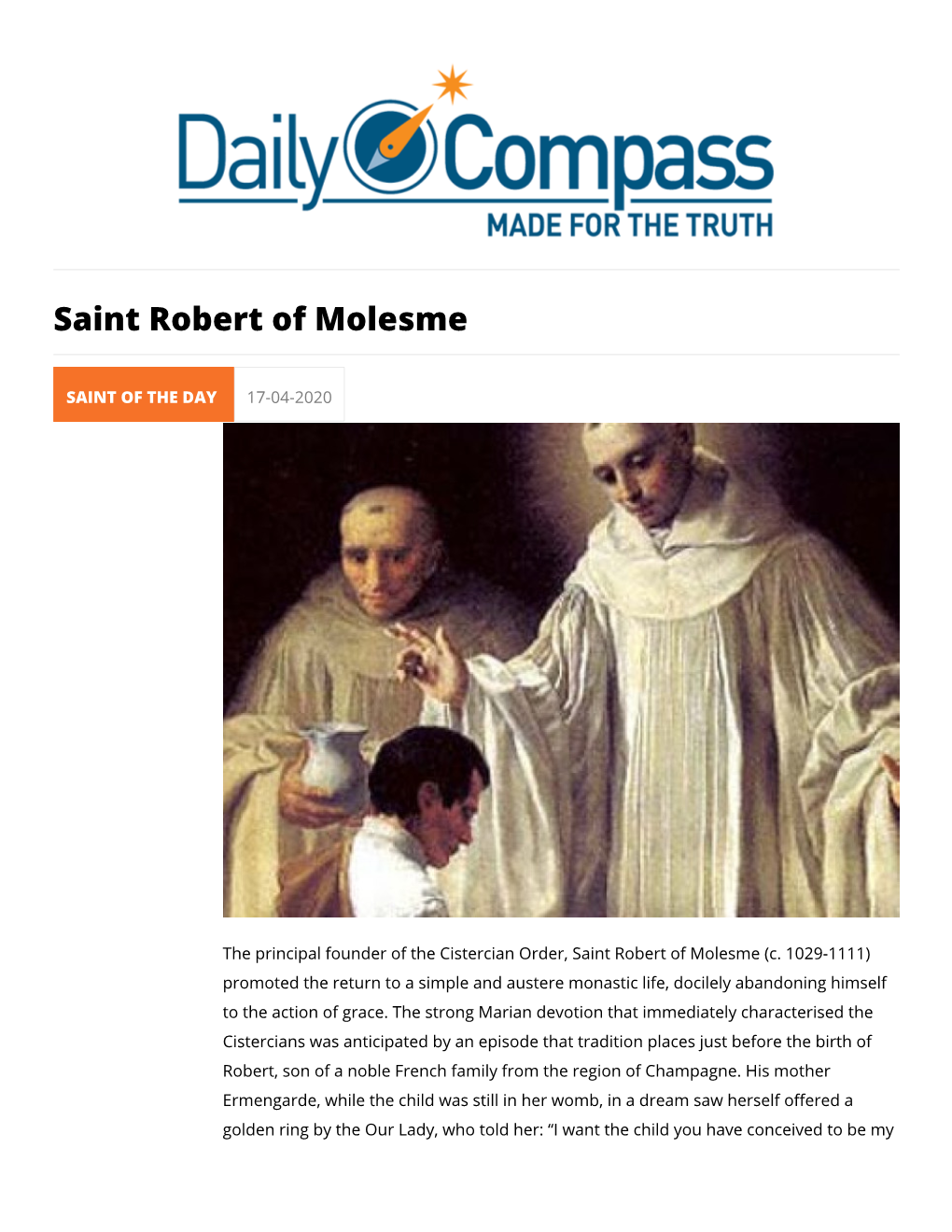 Saint Robert of Molesme