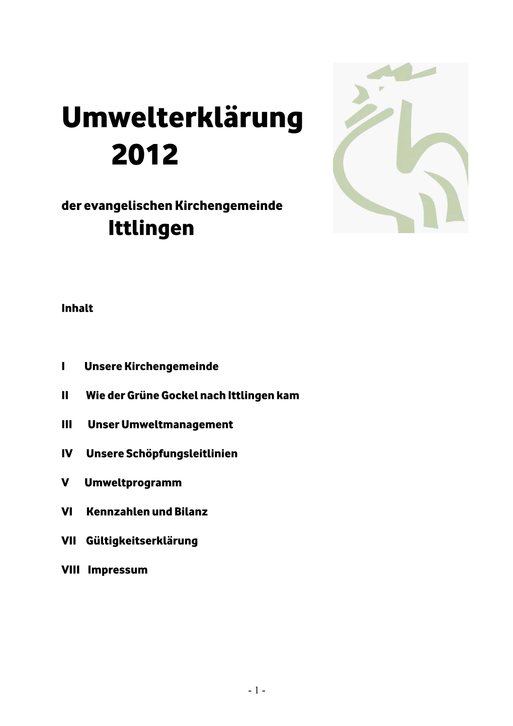 I Unsere Kirchengemeinde