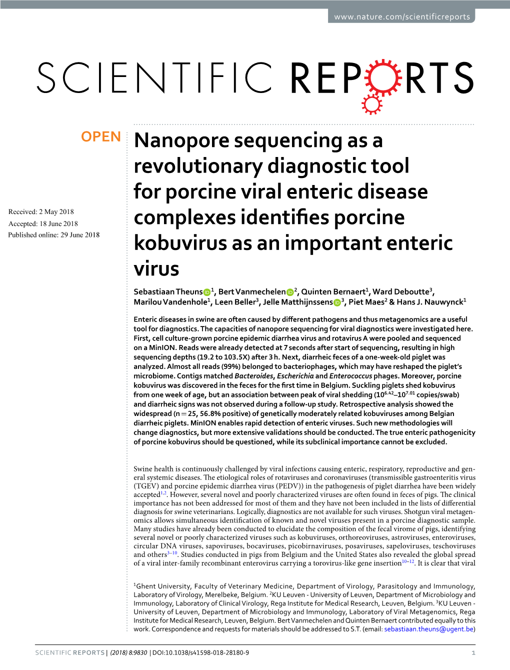 Nanopore Sequencing As a Revolutionary Diagnostic Tool For