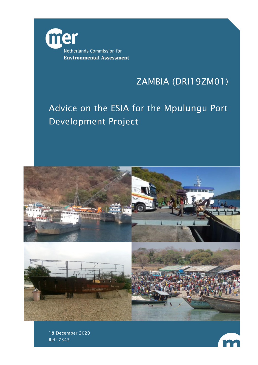 ZAMBIA (DRI19ZM01) Advice on the ESIA for the Mpulungu Port