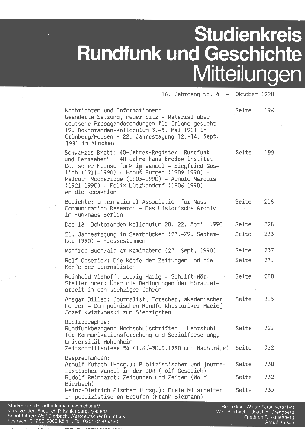 Mitteilungen 16