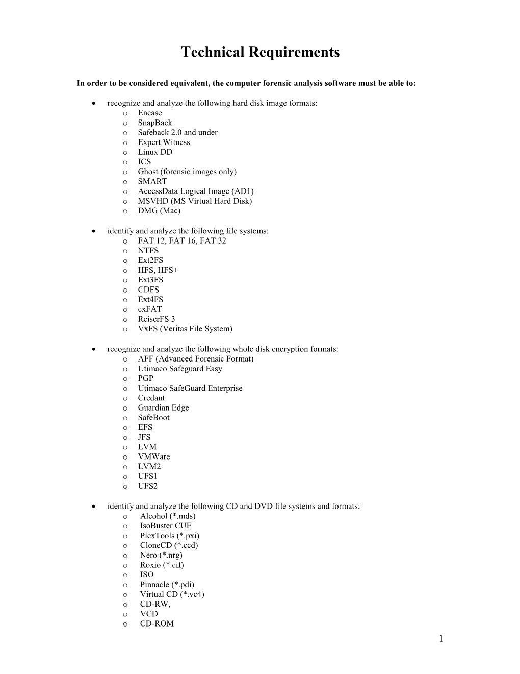 Justification for the Purchase of Access Data FTK 2