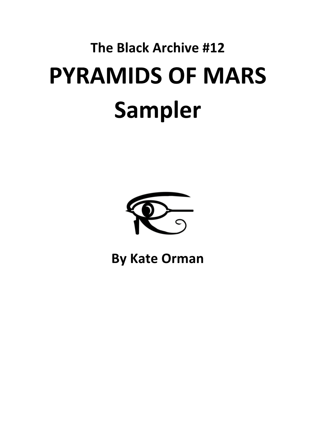 PYRAMIDS of MARS Sampler