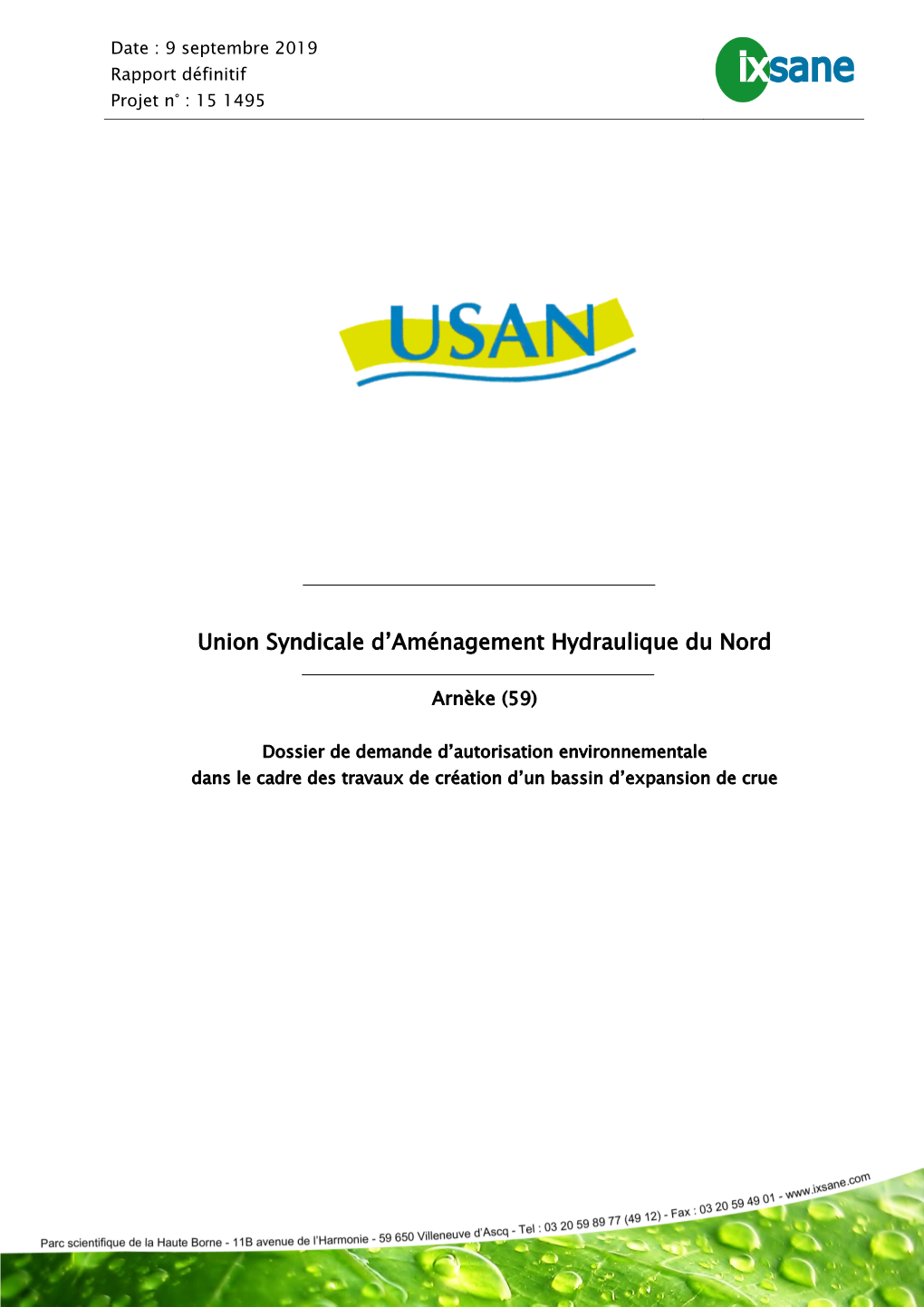 Union Syndicale D'aménagement Hydraulique Du Nord