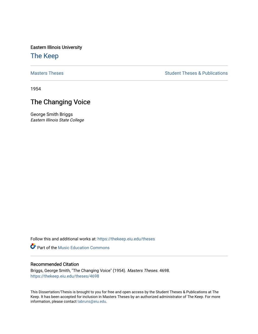 The Changing Voice