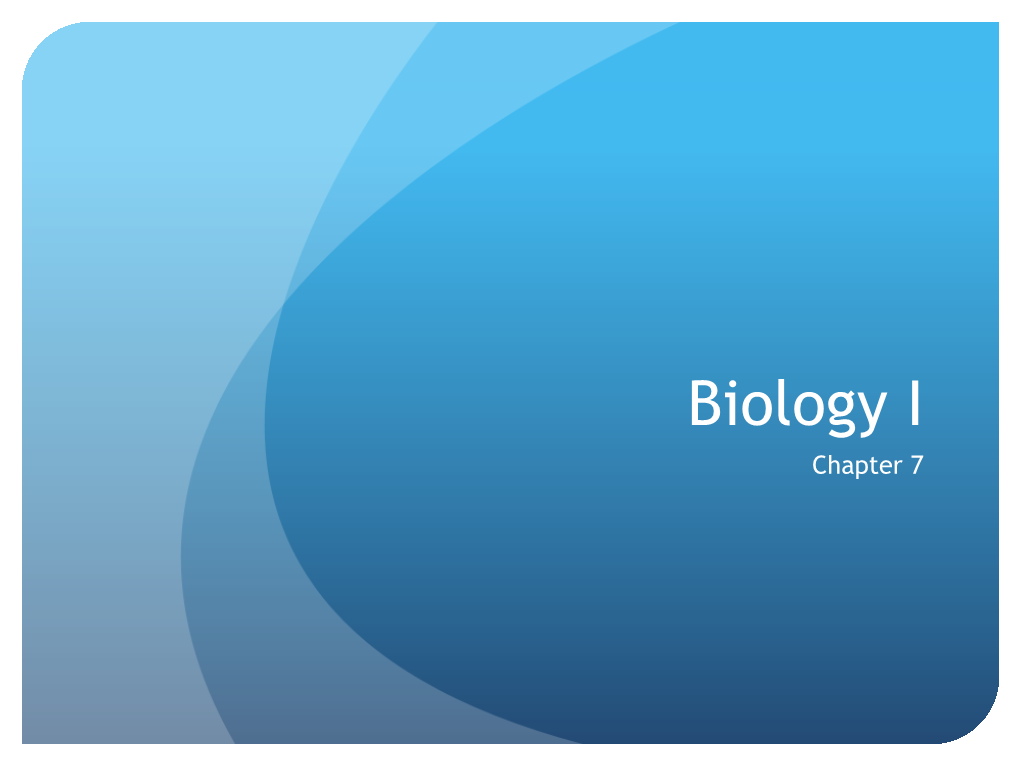 Biology I Chapter 7 Interest Grabber NOTEBOOK #1 Are All Cells Alike? — All Living Things Are Made up of Cells