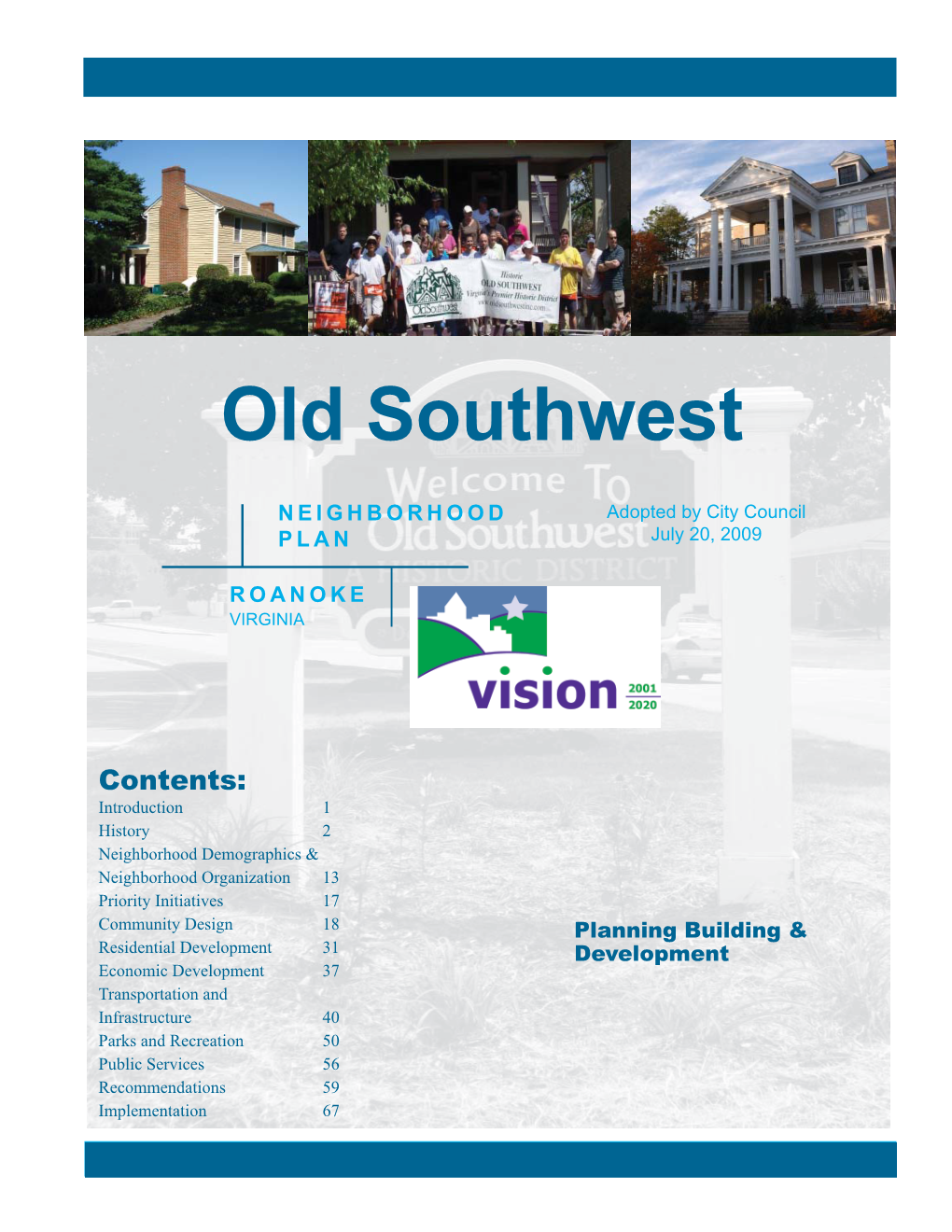 Old Southwest Neighborhood Plan