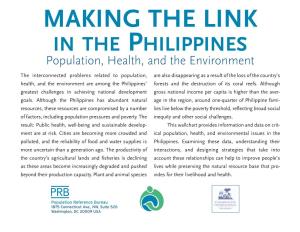 MAKING the LINK in the PHILIPPINES Population, Health, and the Environment