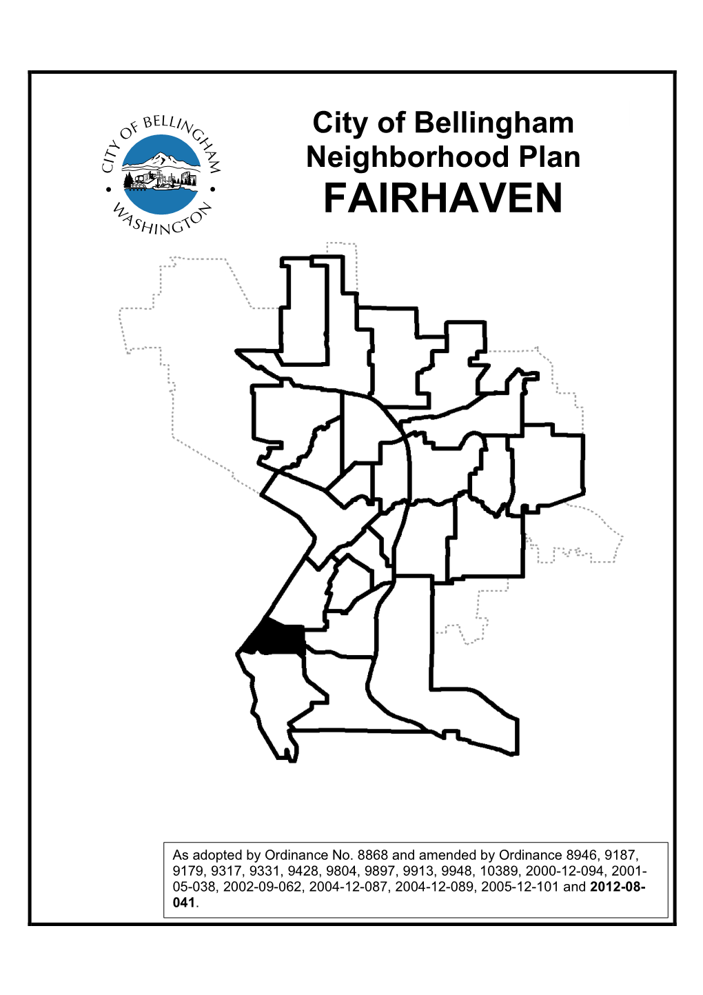 Fairhaven Neighborhood and Urban Village Plan (3074K PDF)