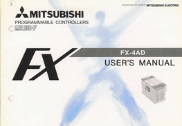 Fx-4Ad User Manual