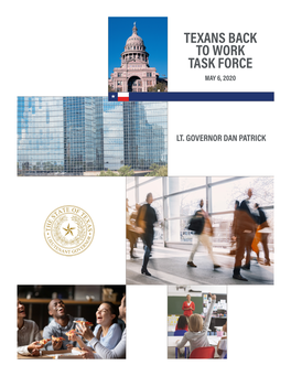 Texans Back to Work Task Force May 6, 2020