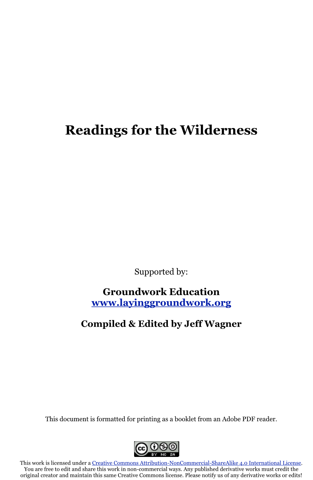 Readings-For-The-Wilderness-Jeff-Wagner.Pdf