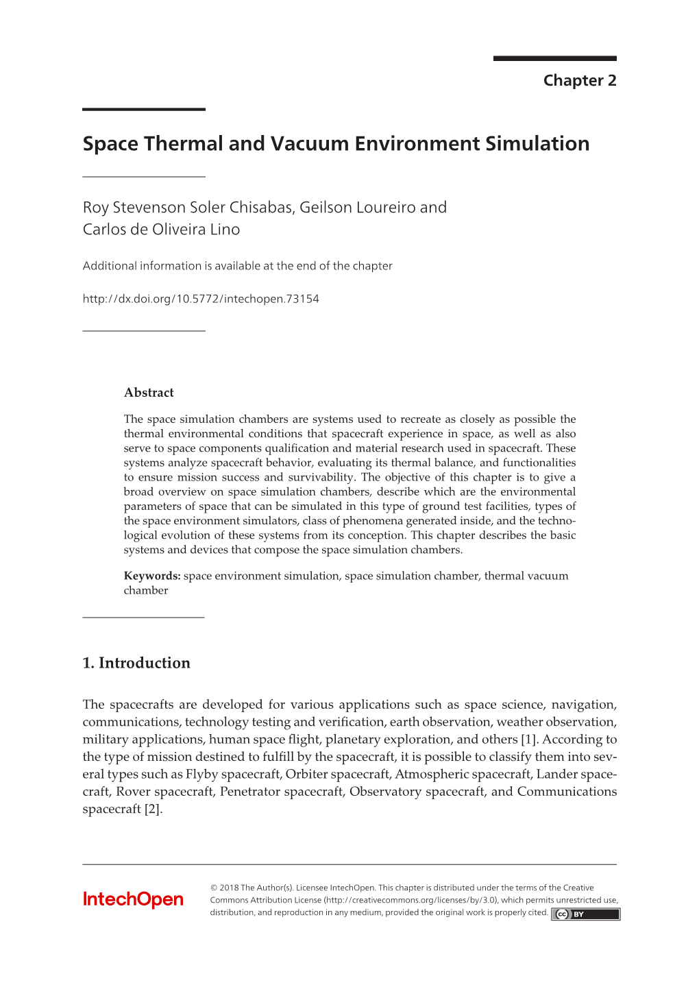 Space Thermal and Vacuum Environment Simulation