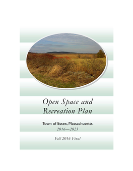 Town of Essex Open Space and Recreation Plan 2016 -2023