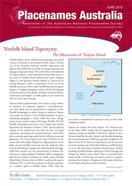Norfolk Island Toponymy