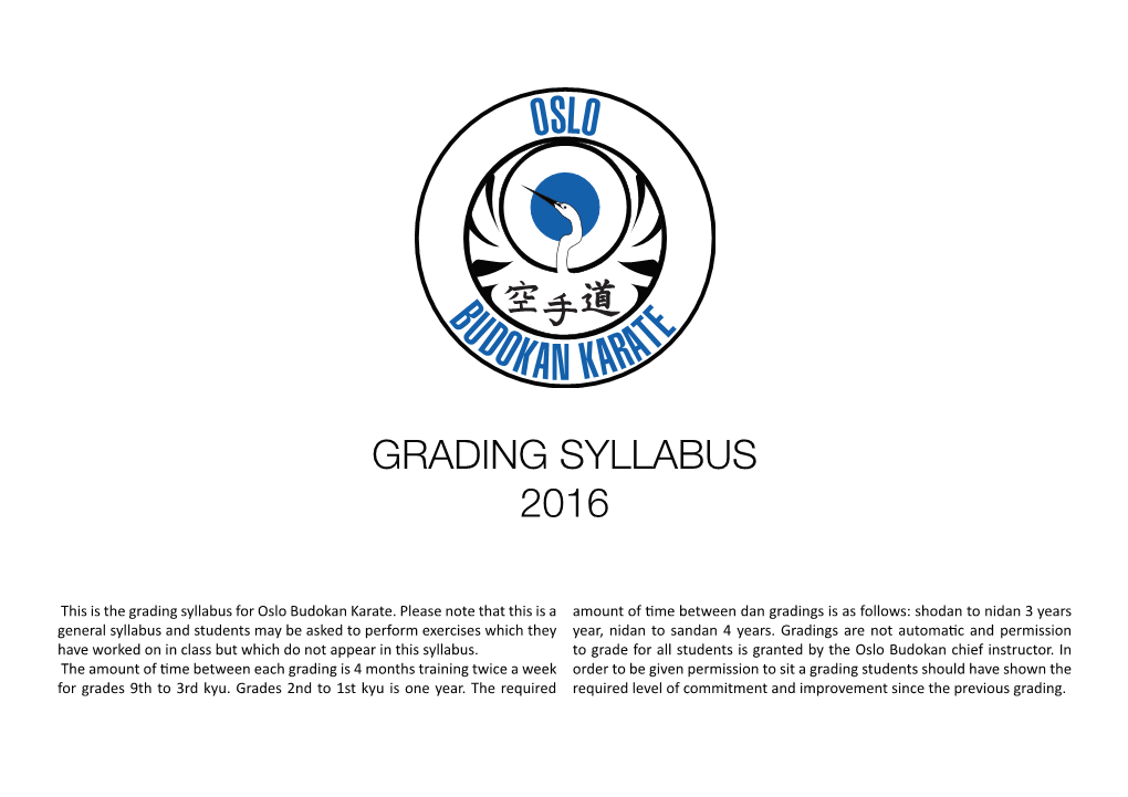 Grading Syllabus 2016