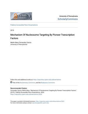 Mechanism of Nucleosome Targeting by Pioneer Transcription Factors