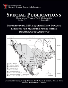 Mitochondrial DNA Sequence Data Indicate Evidence for Multiple Species Within Peromyscus Maniculatus