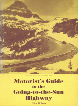 Motorist's Guide Going-To-The-Sun Highway