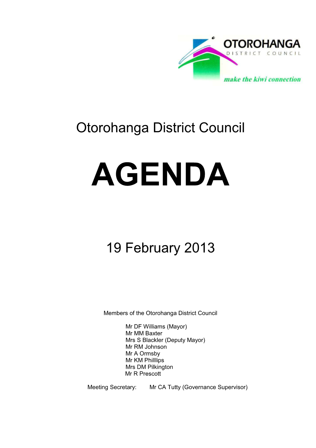 ODC Agenda 130219 Docx