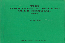 Vol 11 No 39 Yorkshire Ramblers' Club Journal