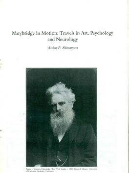 Muybridge in Motion: Travels in Art, Psychology and Neurology