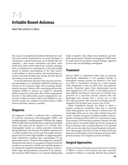 Irritable Bowel-Anismus