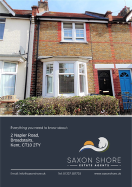 2 Napier Road, Broadstairs, Kent, CT10 2TY